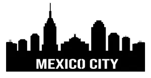 Mexico City Skyline - Metal Wall Art