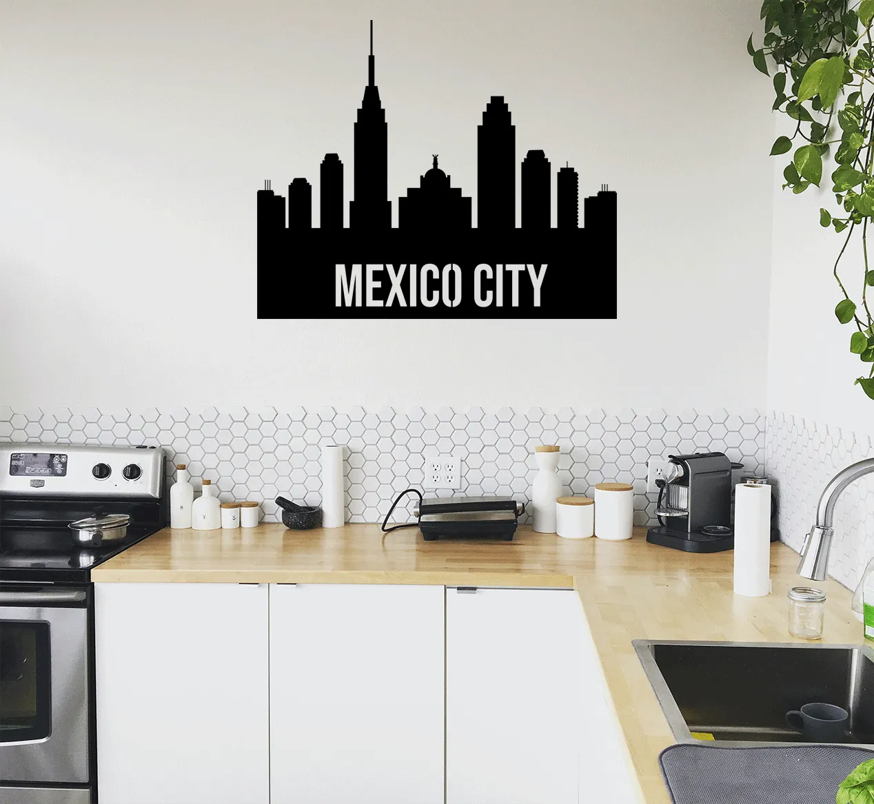 Mexico City Skyline - Metal Wall Art