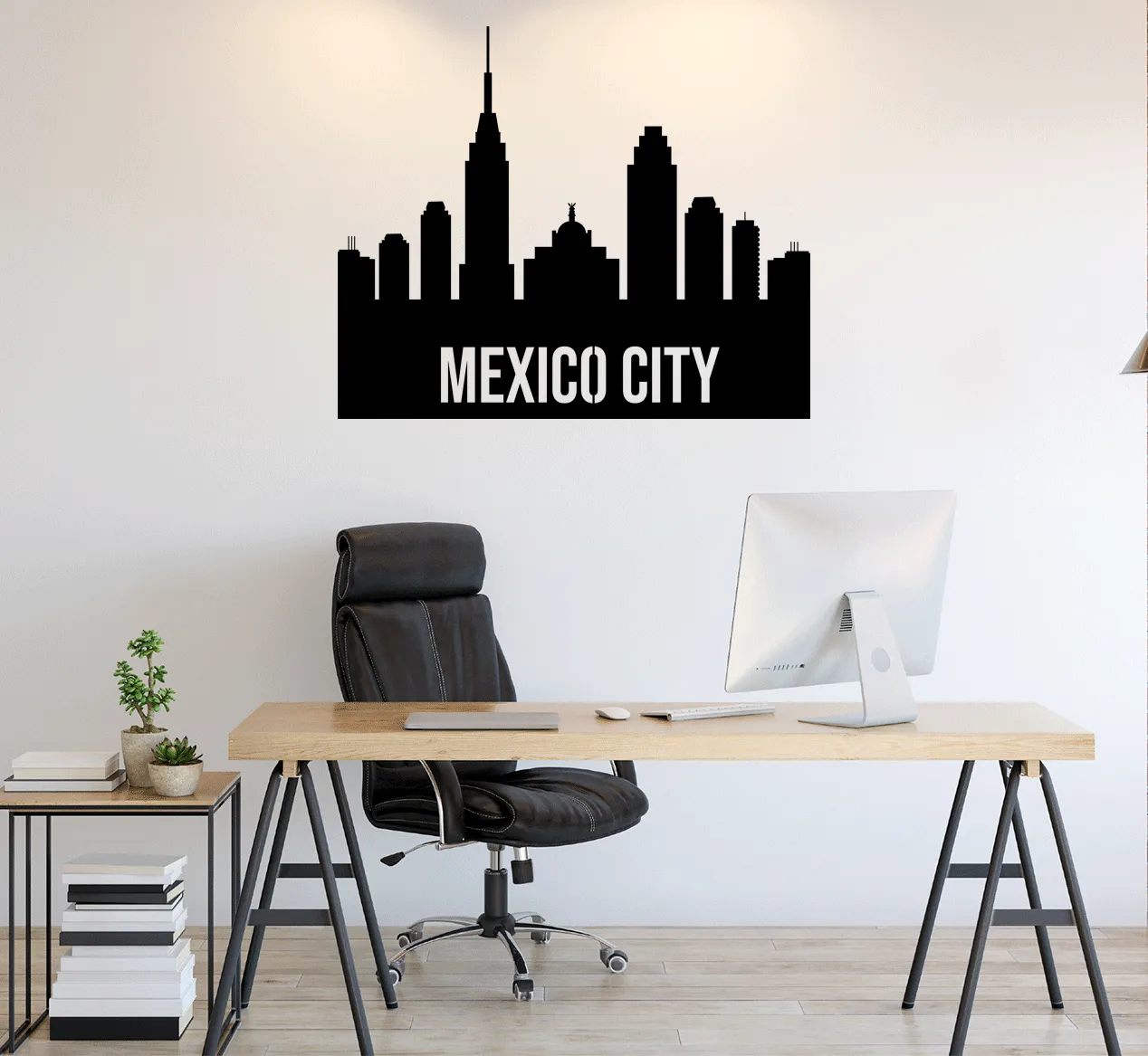 Mexico City Skyline - Metal Wall Art