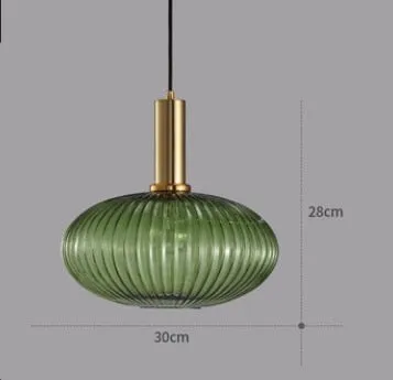 Nordic Style Colorful Macaron Glass Pendant Lights