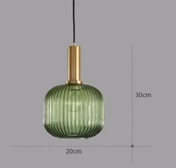 Nordic Style Colorful Macaron Glass Pendant Lights