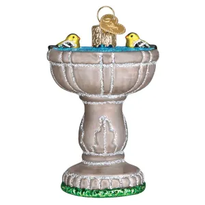 Old World Christmas Birdbath Ornament