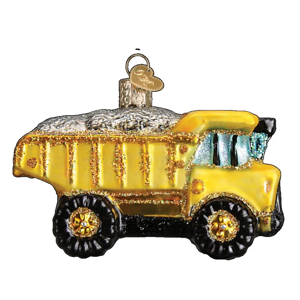 Old World Christmas Toy Dump Truck  Ornament