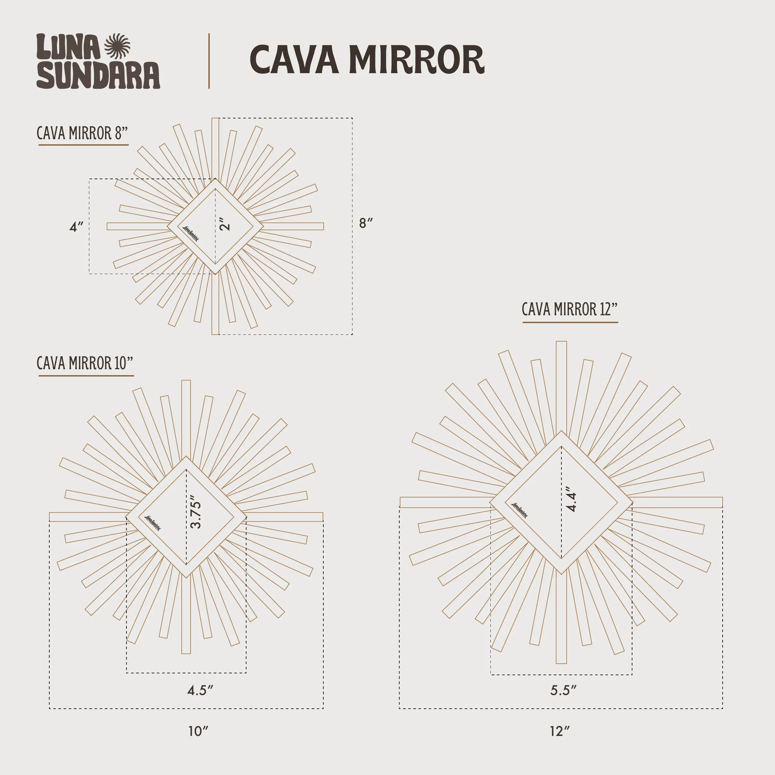 Peruvian Wall Mirror - Cava