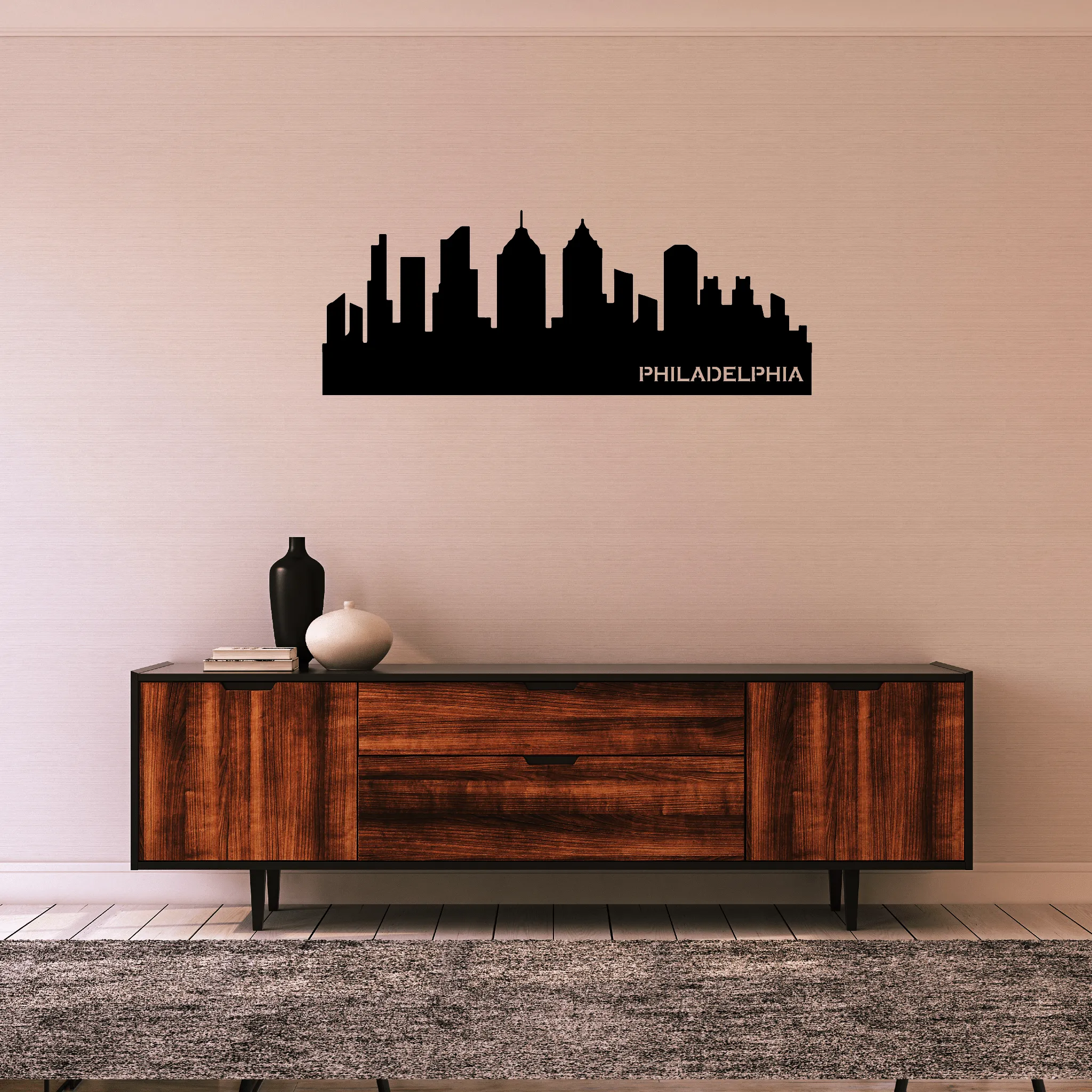 Philadelphia Skyline - Metal Wall Art