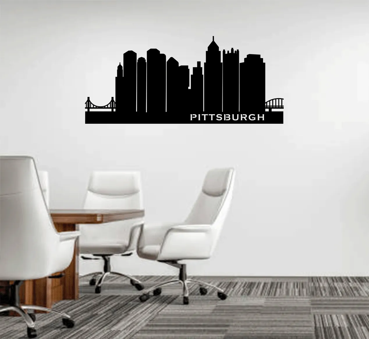 Pittsburgh Skyline - Metal Wall Art