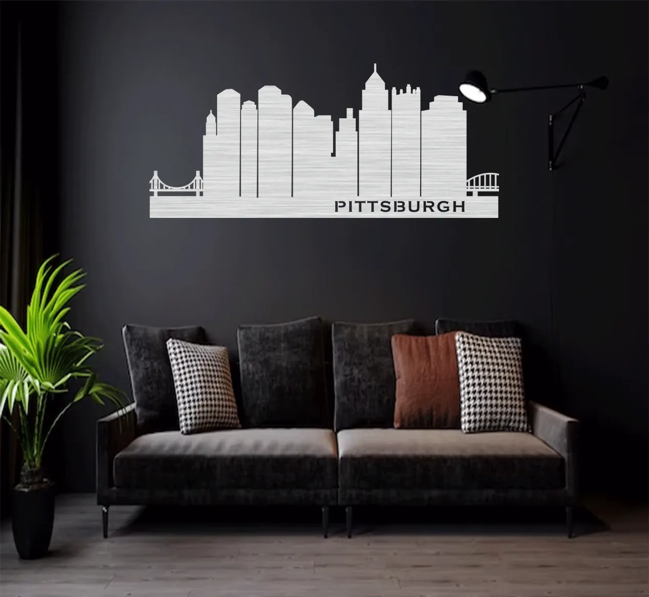 Pittsburgh Skyline - Metal Wall Art