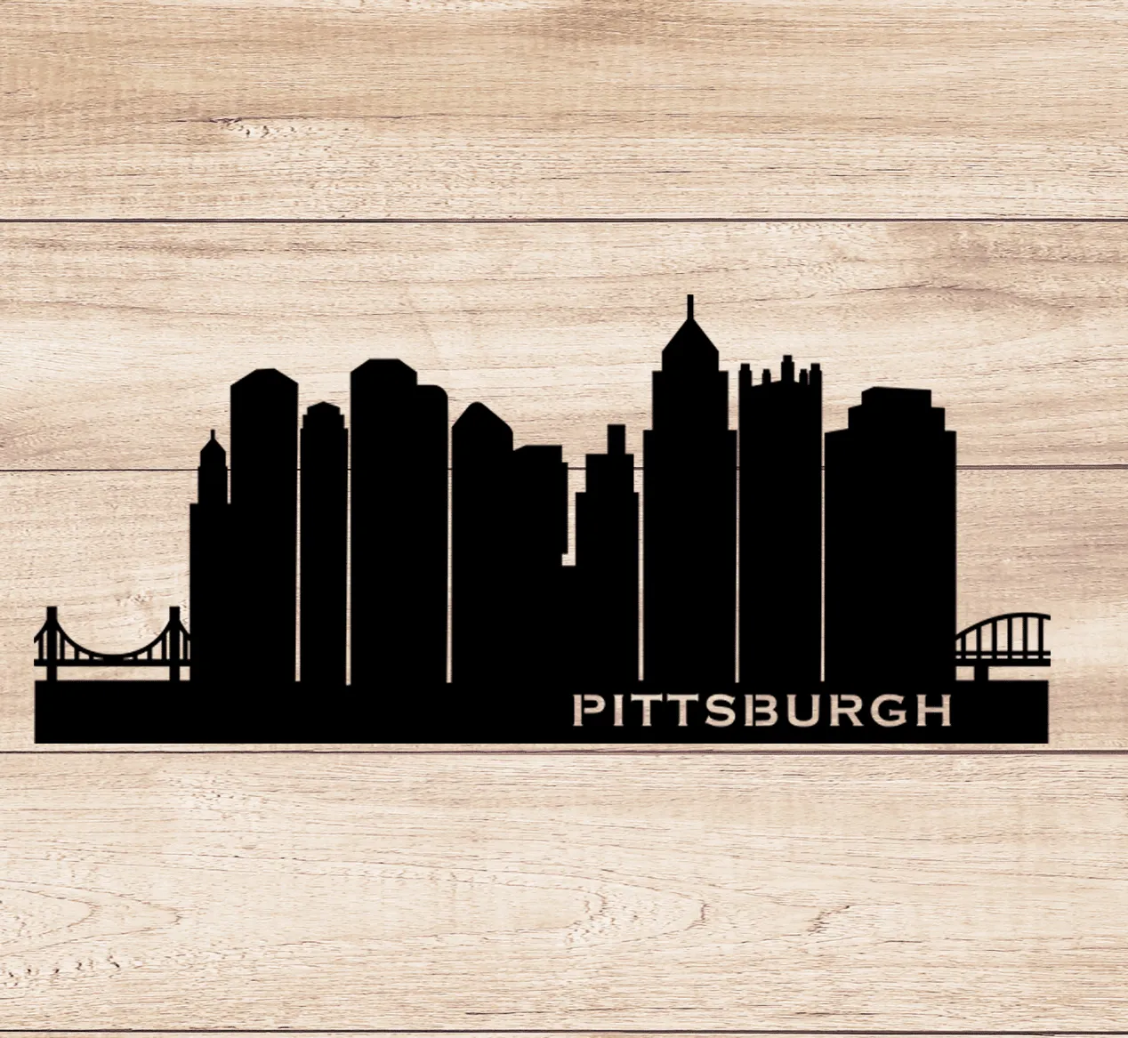 Pittsburgh Skyline - Metal Wall Art