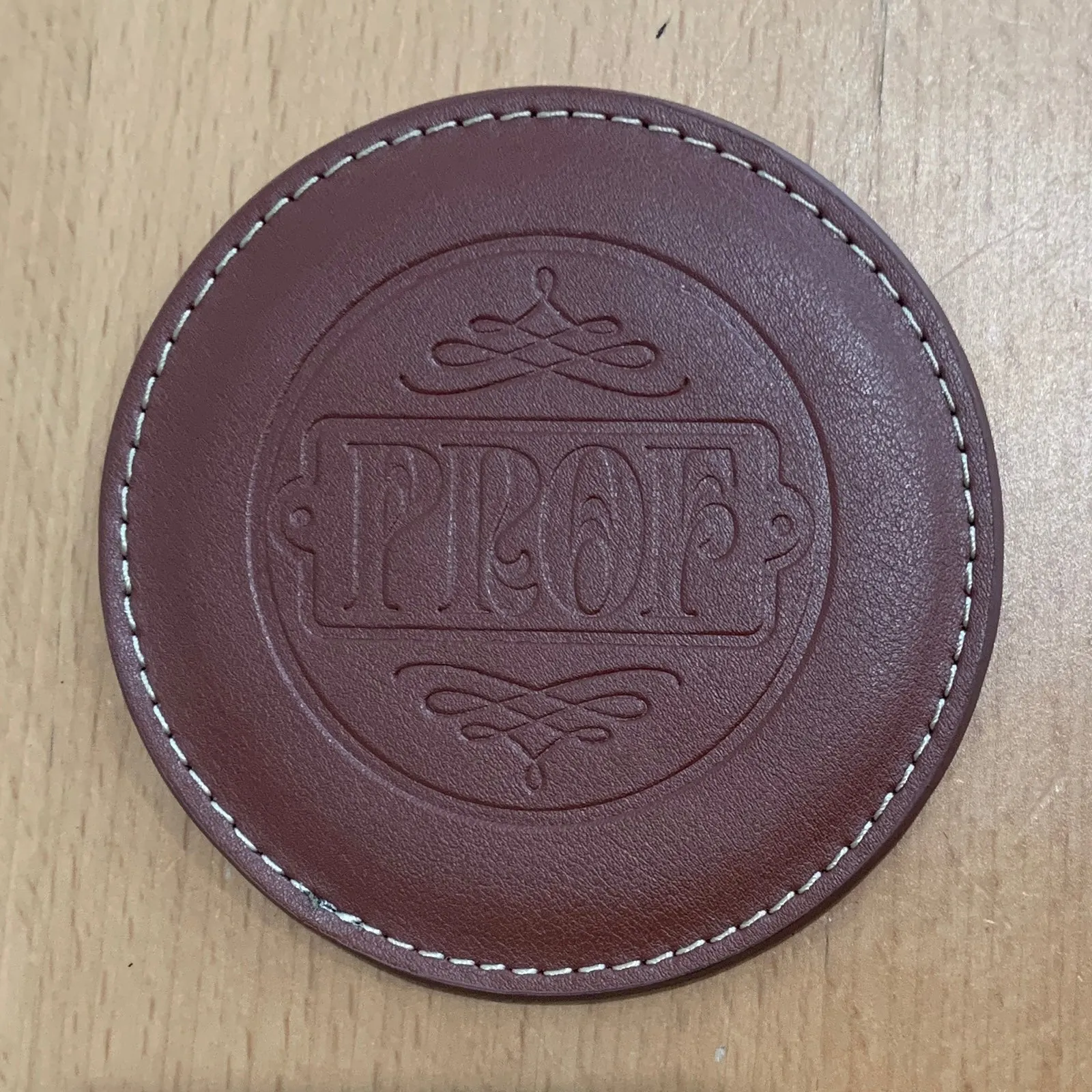 PROF "Horse" Leather Coaster Set