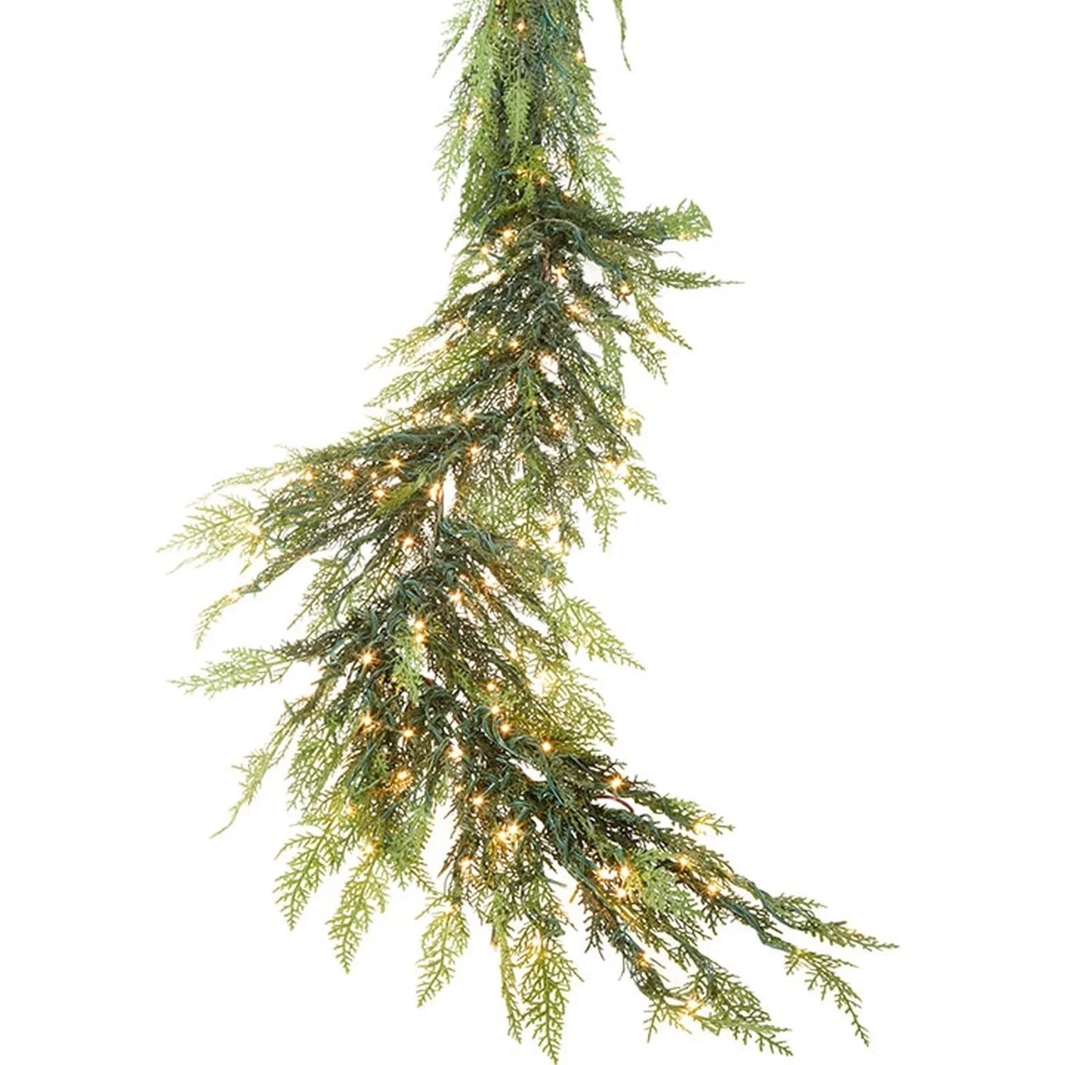 Raz Imports Greenery 8' Snake Light Green Cedar Garland