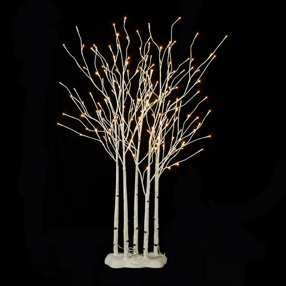 Raz Imports Lights 4' Birch Lighted Grove On Rounded Base