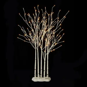 Raz Imports Lights 4' Birch Lighted Grove On Rounded Base