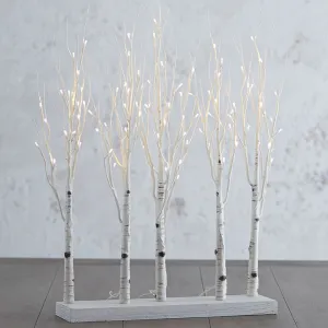 Raz Imports Yuletide Gathering 30" Birch Lighted Grove