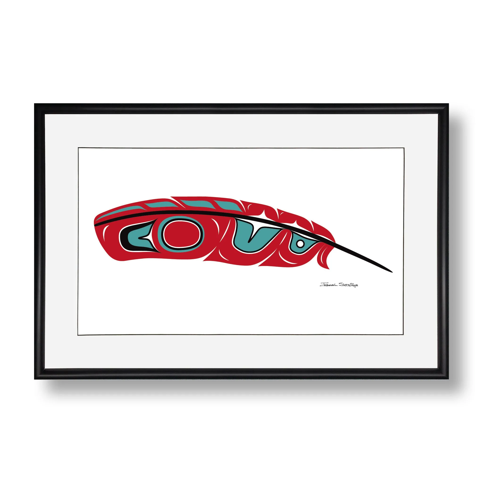 Red Feather - Limited Edition Formline Art Print