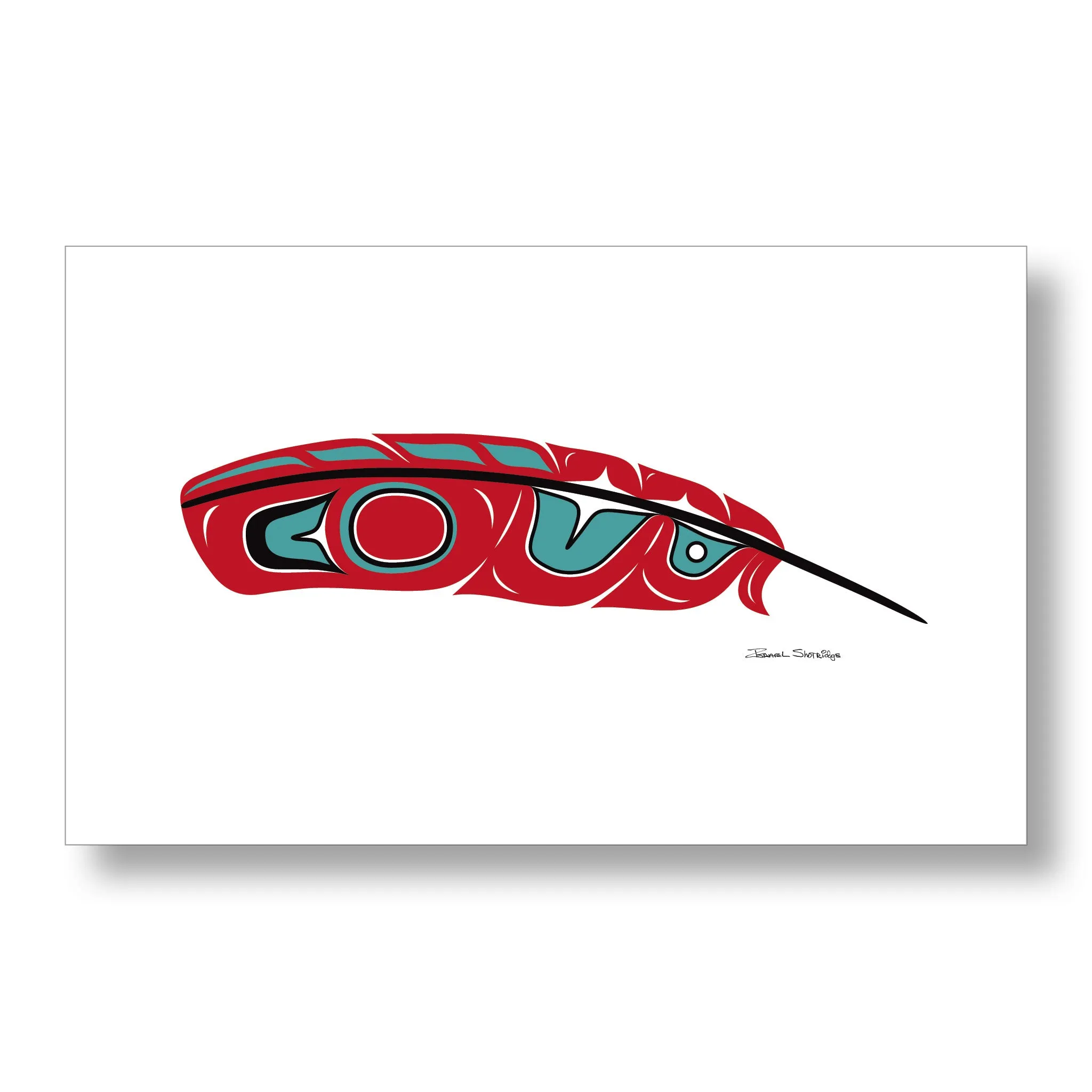 Red Feather - Limited Edition Formline Art Print