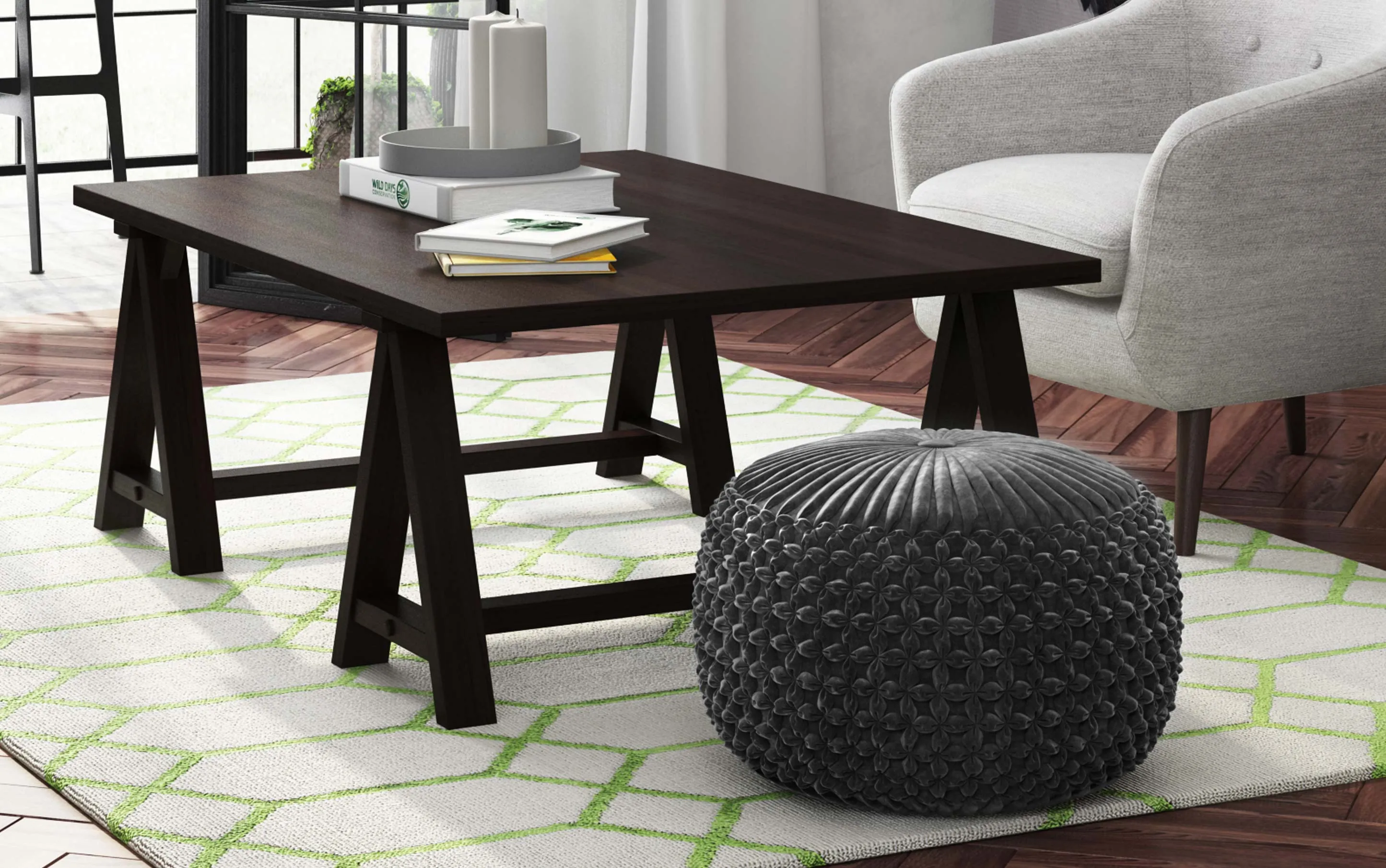 Renee Round Pouf