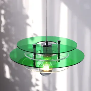 Retro Color Layers Acrylic LED Pendant Lamp