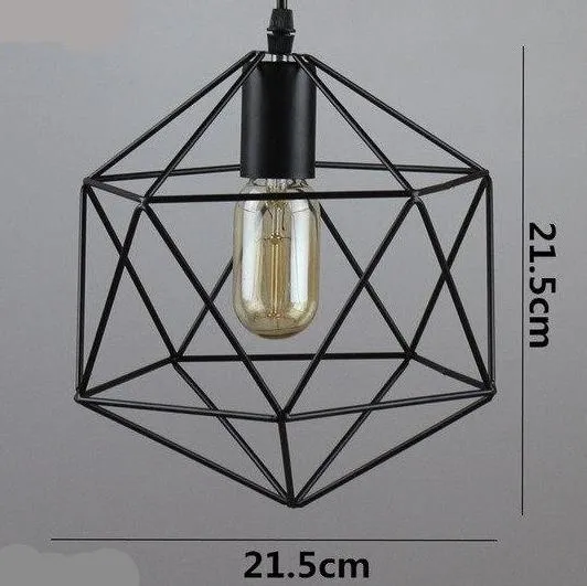 Retro Warehouse Style Indoor Lighting Vintage Pendant Light Bulb Included