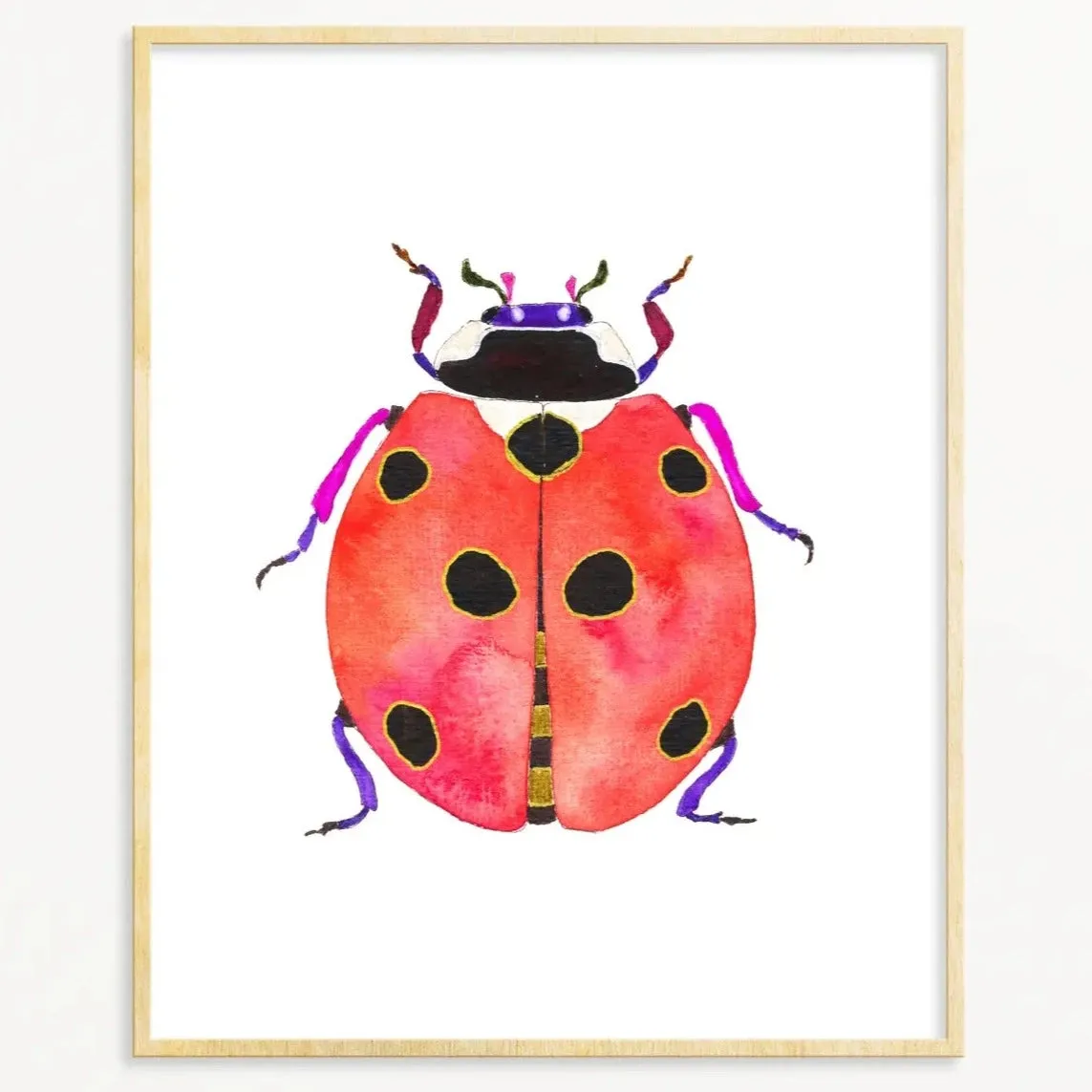 Snoogs & Wilde 5x7 Art Print ~ Ladybug