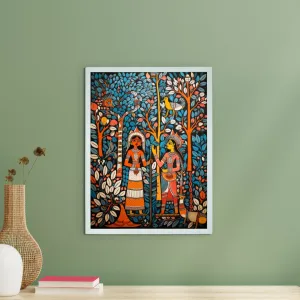 Sowpeace: Women & Trees Handcrafted Art – Premium Indian-Inspired Canvas Print for Elegant Home Decoration