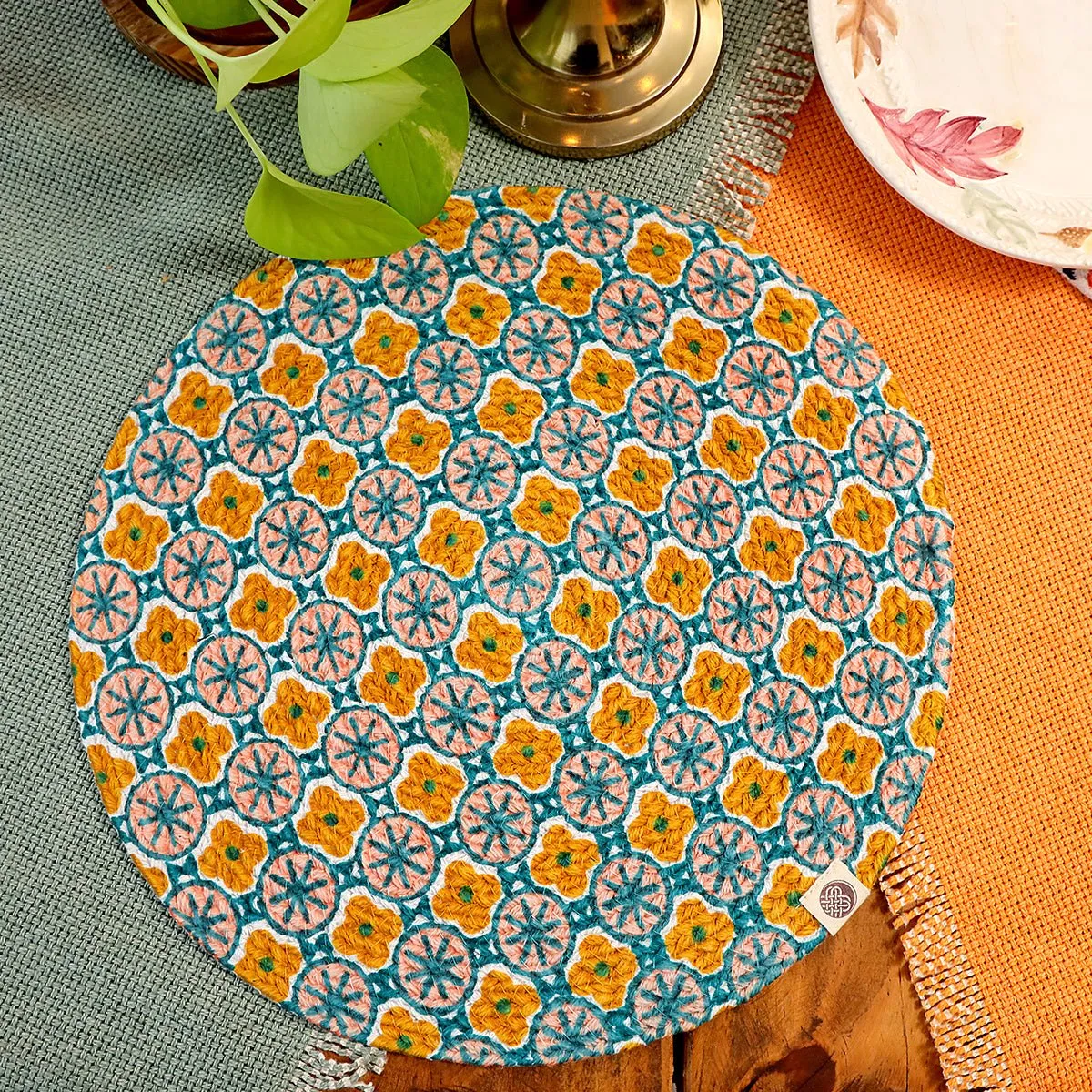 Teaocher Round Mat - Set of 2