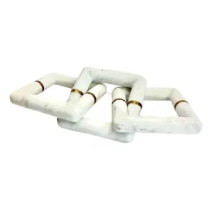 Three Link Square Marble Chain